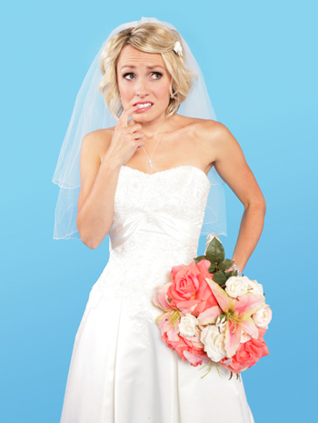 Bride with cold feet