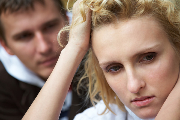 Couple dealing with betrayal