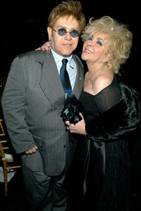 Elizabeth Taylor and Elton John