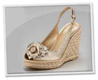 Floral espadrille slingbacks