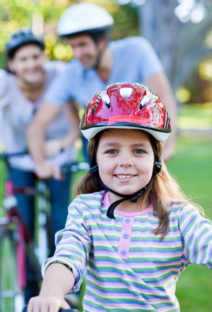 Family bike ride