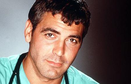 george clooney hair. George Clooney in ER