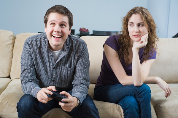 Unhappy girlfriend