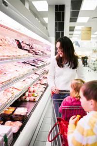 Grocery shopping with kids
