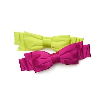 Hair tip: Try a side swoop with a barrete