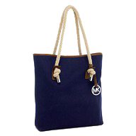 Nautical style: white belt: navy tote