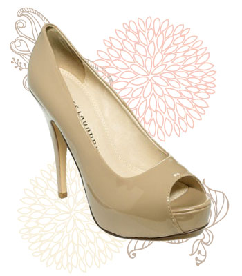 Nude peep toe pumps, $59 at Macy's