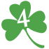 Four leaf clover craft for St. Patrick's Day