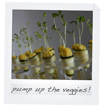 Summer wedding food