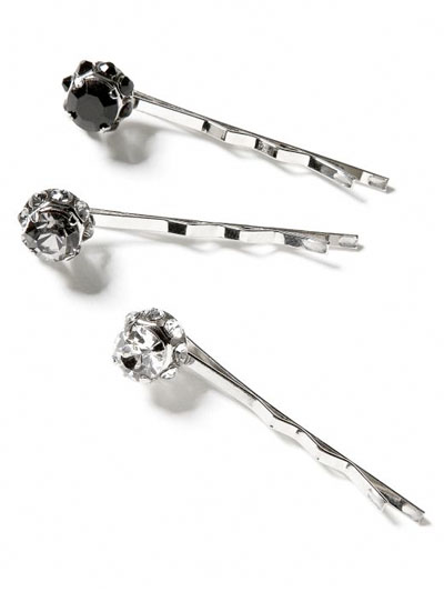 accessorize with sparkly bobby pins