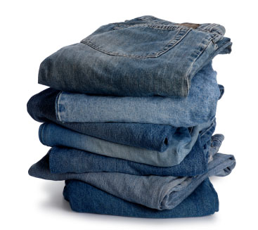Stack of jeans