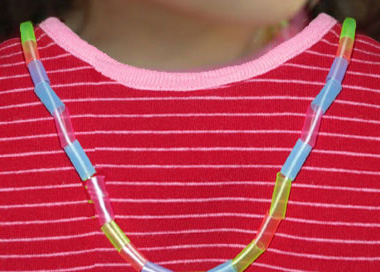 Drinking Straw Necklace