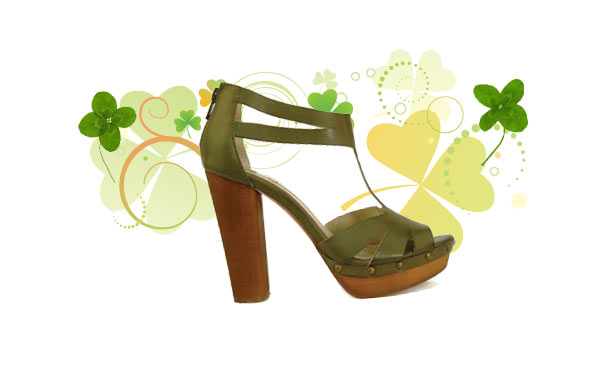 dark green chant shoe