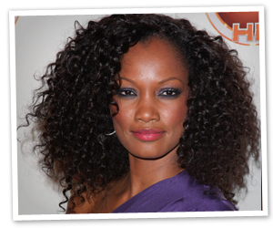 Garcelle Beauvais's black, curly celebrity hairstyle
