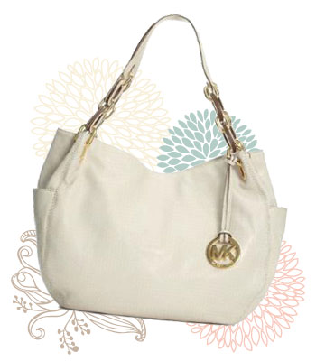 White Michael Kors handbag from Macy's, $298
