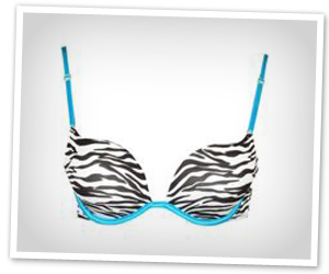Zebra print bra
