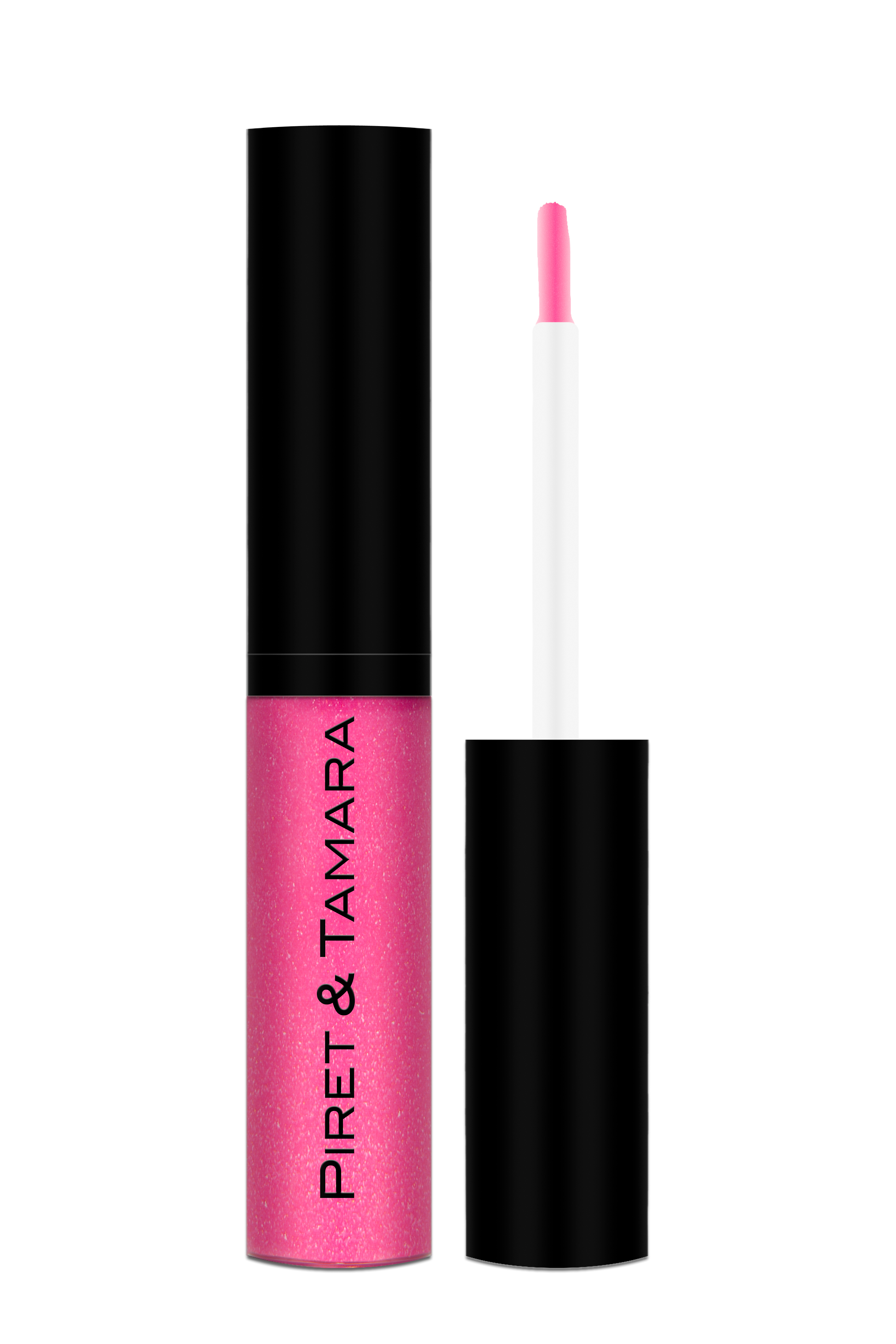 Piret & Tamara pink lip gloss is perfect for the soft, natural honeymoon look