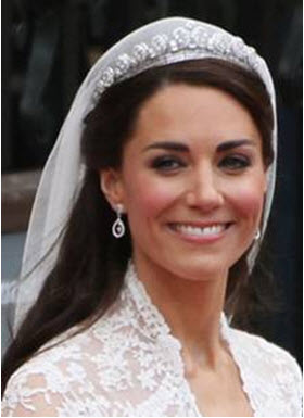 Princess Catherine's wedding day makeup
