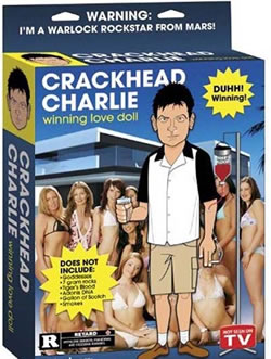 Charlie Sheen's Crackhead Charlie love doll