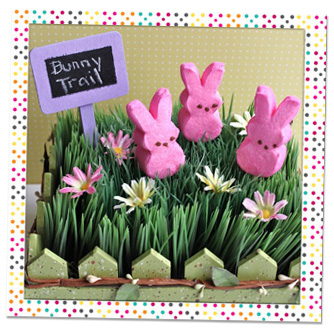 Easter peep centerpiece
