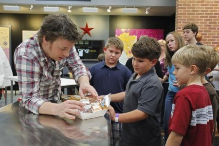 Jamie Oliver visits LA for his next chapter of Jamie Oliver's Food Revolution