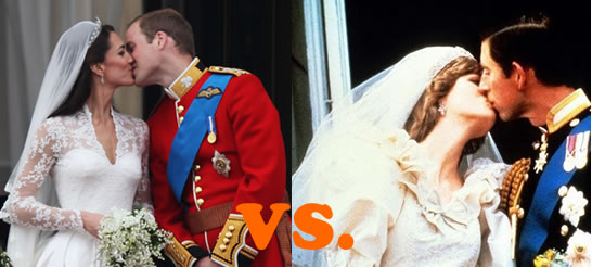 prince william and diana. Prince William and Kate vs.