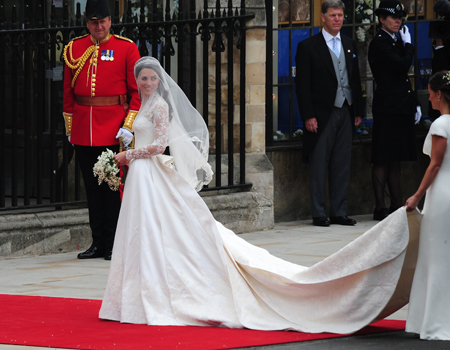 Kate's bridal bouquet is a small understated affair much tinier than the