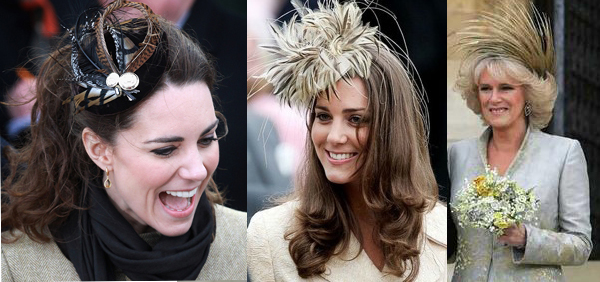 kate middleton fascinator hat. Kate Middleton and Camilla