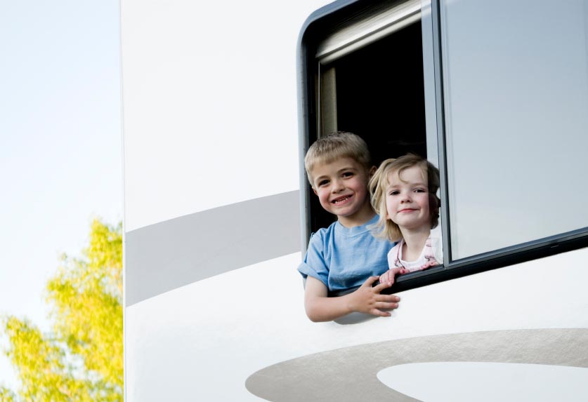 kids in RV