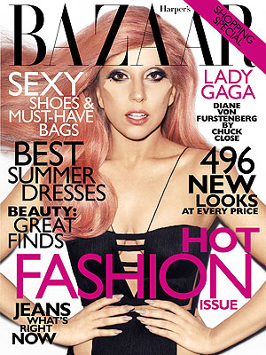 Lady Gaga on the Harpar's Bazaar May issue