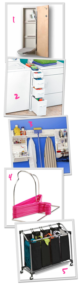 Laundry room organizers