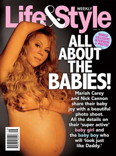 Mariah Carey naked in Life & Style