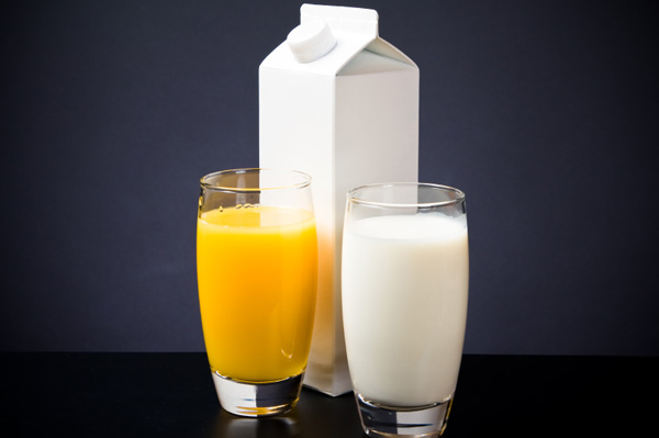 Orange juice or milk?