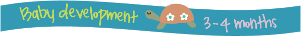 Baby development - 3 to 4 months