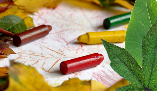 Coloring leaf craft