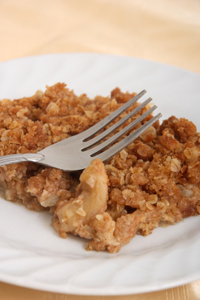 Pear apple crumble