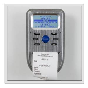 SmartShopper Electronic Grocery List Organizer