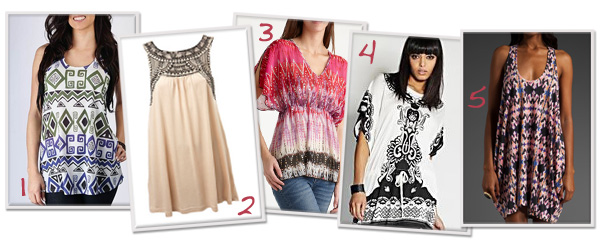 Tunics for spring