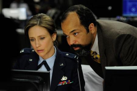 Vera Farmiga and Jeffrey Wright in Source Code