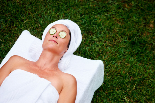 Woman at spa