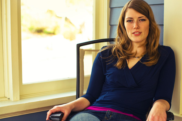Woman in rocking chair