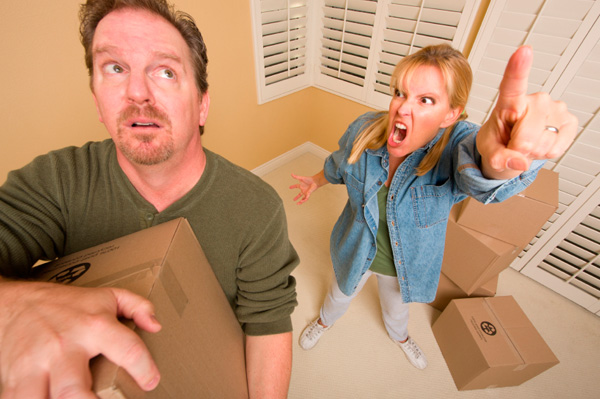 Woman nagging husband