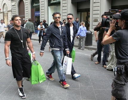 jersey shore cast in italy pictures. will head to Public jersey