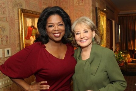 Oprah Winfrey and Barbara Walters, Oprah as the most fascinating person of 2010