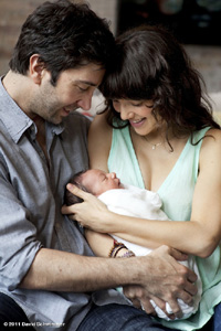 David Schwimmer and baby cleo