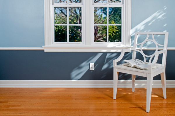 Blue baseboard