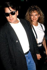 Charlie Sheen and Kelly Preston