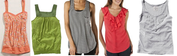 summer basics, summer fashion, tank tops, shirts,