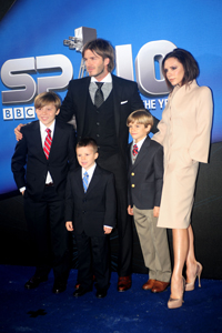 David Beckham family