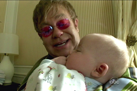Elton John and son Zachary